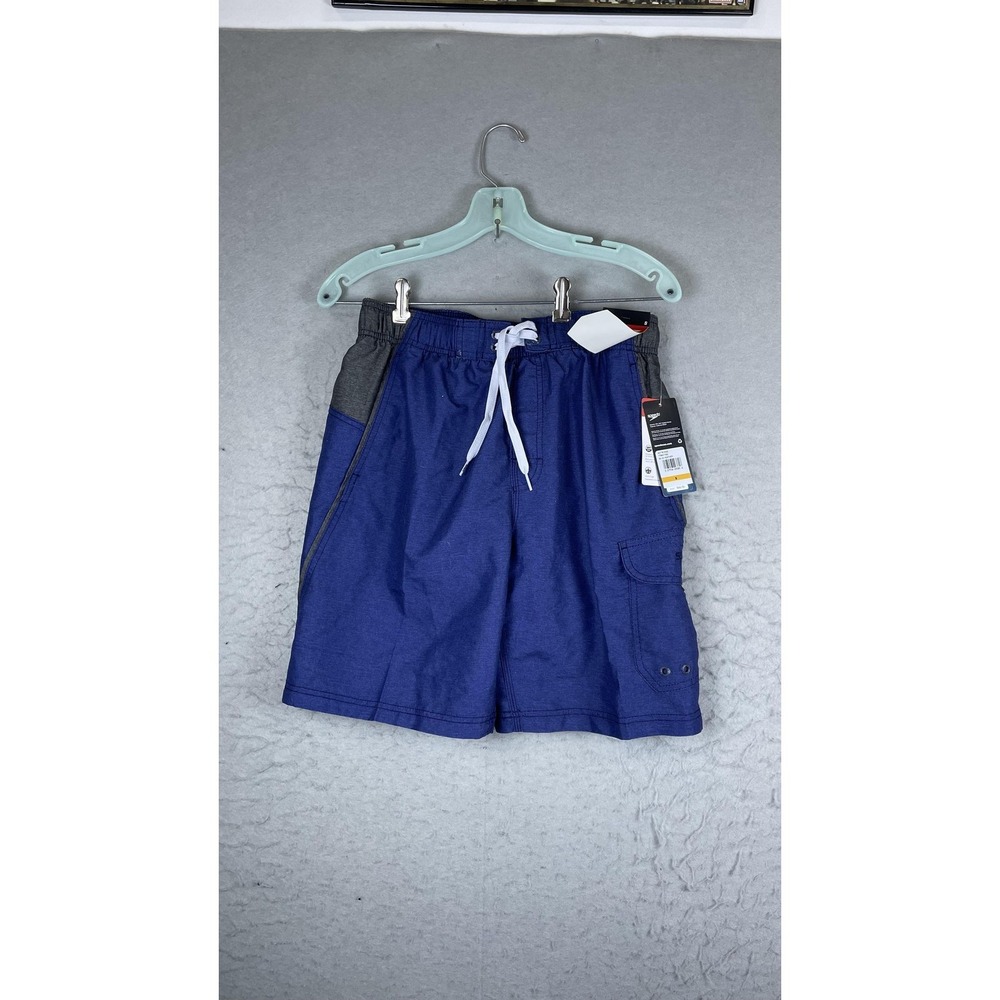 Speedo‎ Marina Volley 20 Swim Trunks Shorts Mens Small Blue Heather UPF 50+